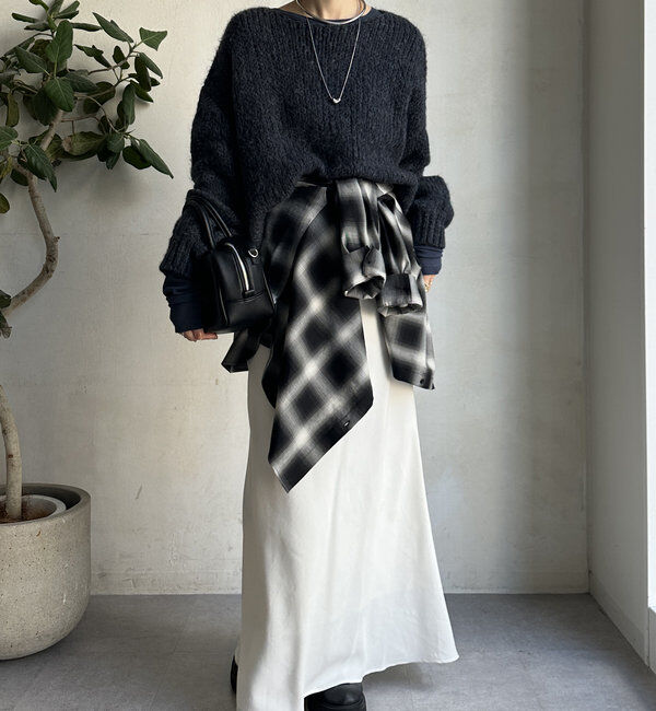  「【新色追加】モヘヤメッシュプルオーバー」|ニット・セーター|