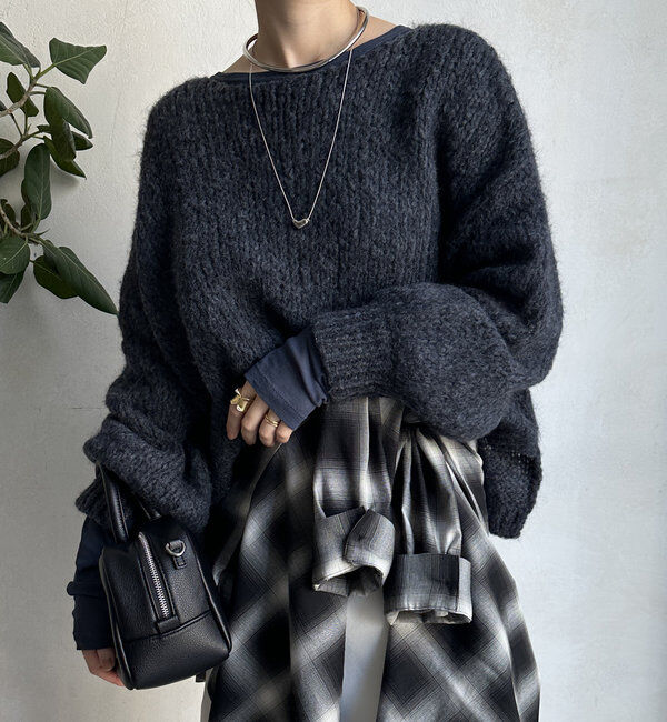  「【新色追加】モヘヤメッシュプルオーバー」|ニット・セーター|
