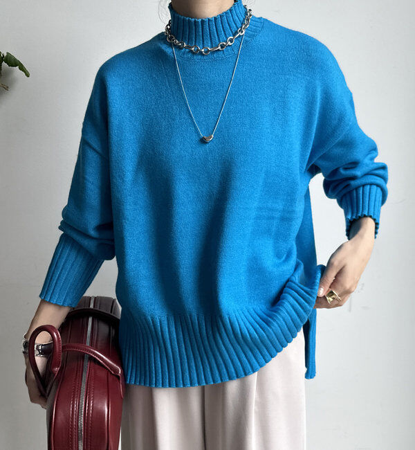  「【WEB限定】モッチリミドルゲージハイネックニット」|ニット・セーター|