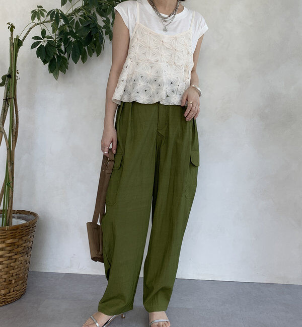  「【WEB限定】シアーカーゴパンツ」|チノ|