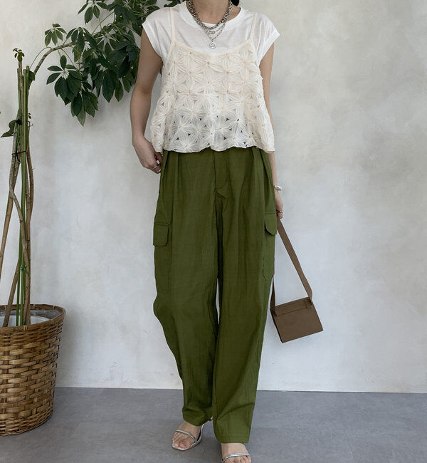  「【WEB限定】シアーカーゴパンツ」|チノ|