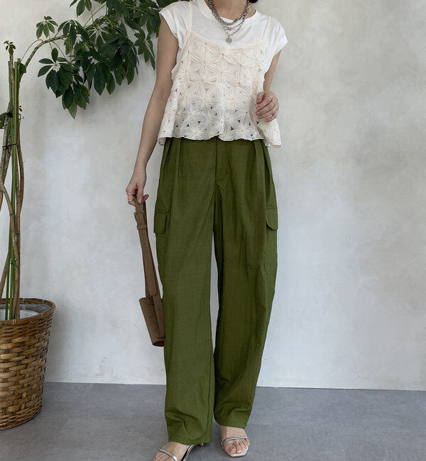  「【WEB限定】シアーカーゴパンツ」|チノ|