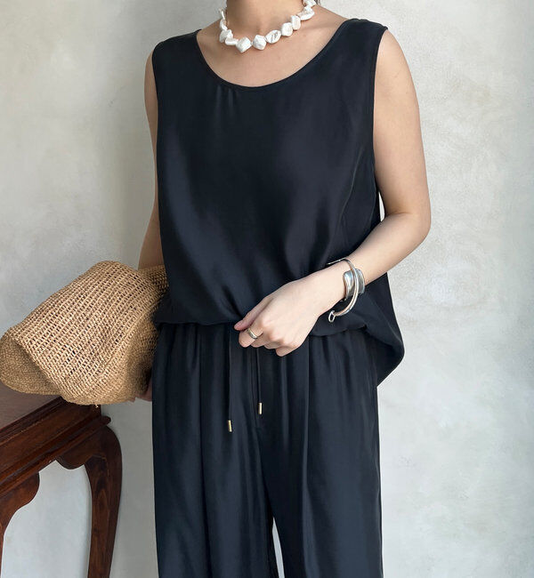  「【ウォッシャブル】キュプラタンクブラウス」|シャツ・ブラウス|