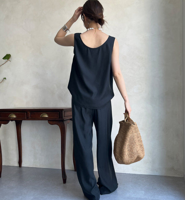  「【ウォッシャブル】キュプライージーパンツ」|チノ|