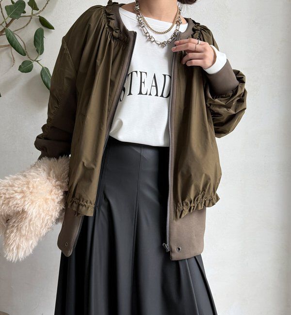  「【WEB限定】切替ブルゾン」|ブルゾン・スタジャン|