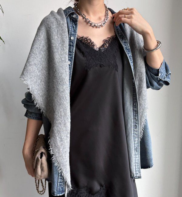  「ウール三角ストール」|マフラー|