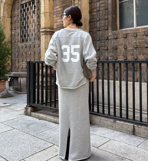  「【インフルエンサーOKOCHI企画】裏毛ナンバリングプルオーバー」|Tシャツ・カットソー|