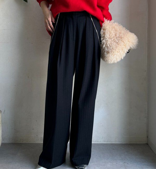  「ソフト起毛ストレッチパンツ」|チノ|