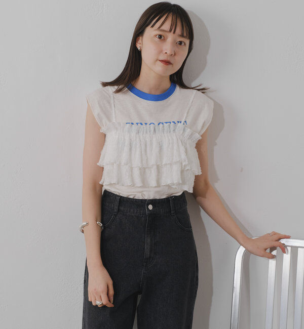  「レースフリルビスチェ」|シャツ・ブラウス|