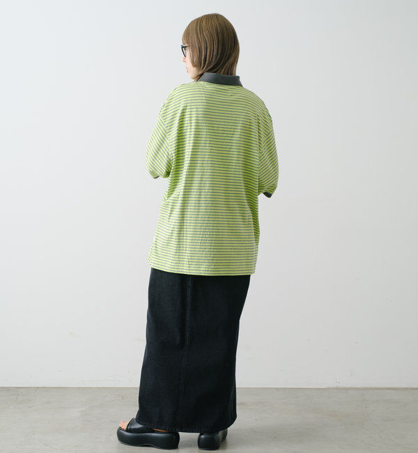  「【WHIMSIC】レトロボーダーポロシャツ」|ポロシャツ|