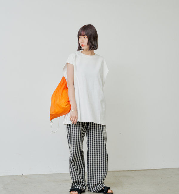  「【WHIMSIC/SETUP対応/日本製生地】チェックパンツ」|チノ|