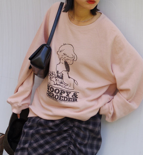  「【WHIMSIC&times;PEANUTS&times;FTL】エスクルーシブスウェットシャツ」|Tシャツ・カットソー|ピンク