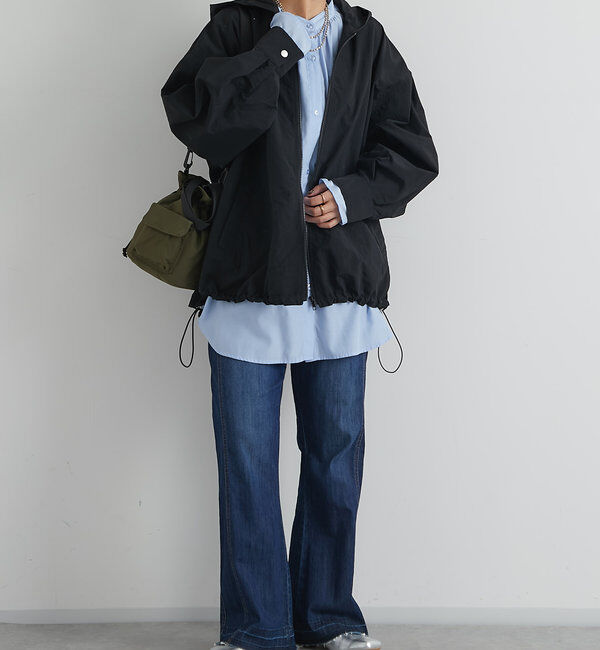  「《履くだけスタイリッシュ・ウエストゴム》ストレートフレアデニム」|その他|