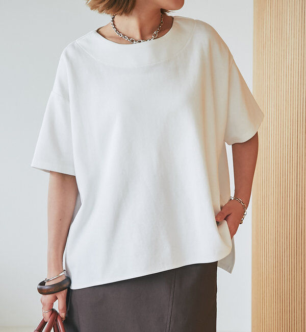  「《着回し・体型カバー◎》半袖ポンチョカットソー」|Tシャツ・カットソー|