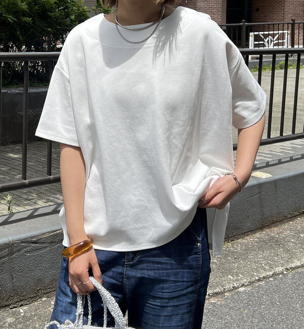  「《着回し・体型カバー◎》半袖ポンチョカットソー」|Tシャツ・カットソー|