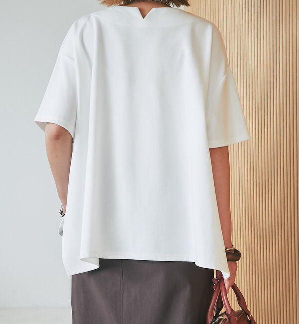  「《着回し・体型カバー◎》半袖ポンチョカットソー」|Tシャツ・カットソー|