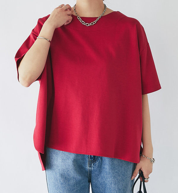  「《着回し・体型カバー◎》半袖ポンチョカットソー」|Tシャツ・カットソー|