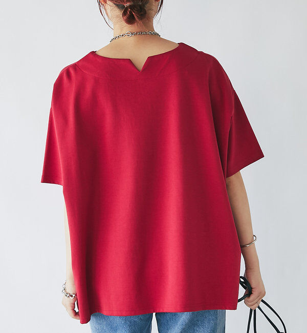  「《着回し・体型カバー◎》半袖ポンチョカットソー」|Tシャツ・カットソー|