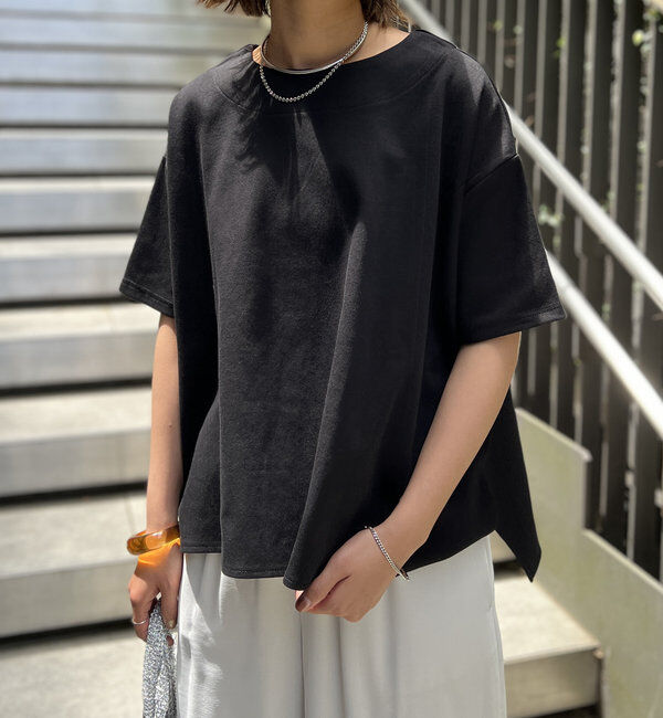  「《着回し・体型カバー◎》半袖ポンチョカットソー」|Tシャツ・カットソー|