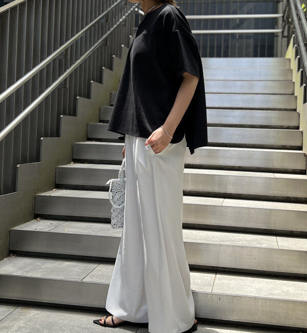  「《着回し・体型カバー◎》半袖ポンチョカットソー」|Tシャツ・カットソー|