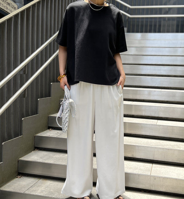  「《着回し・体型カバー◎》半袖ポンチョカットソー」|Tシャツ・カットソー|