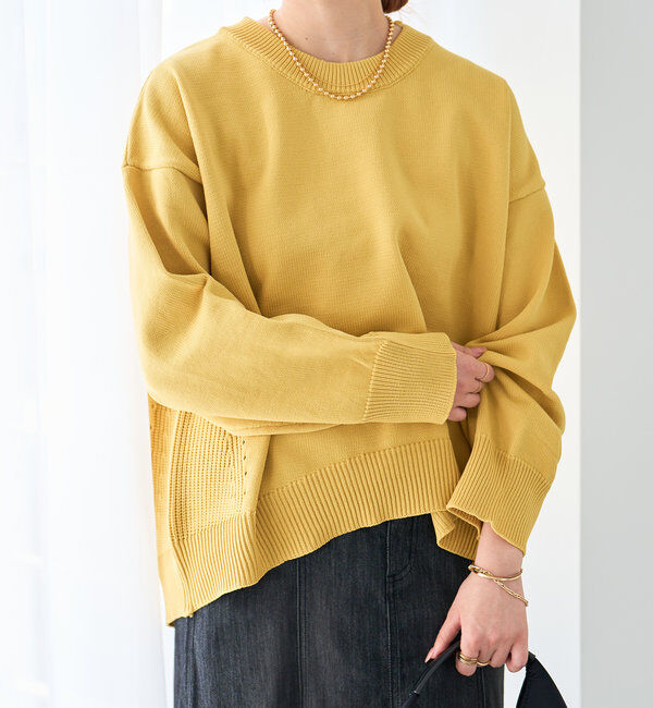  「《リラクシー・体型カバー◎》スポンジヤーンルーズニット」|ニット・セーター|