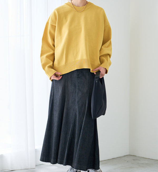  「《リラクシー・体型カバー◎》スポンジヤーンルーズニット」|ニット・セーター|