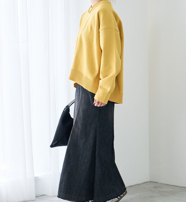  「《リラクシー・体型カバー◎》スポンジヤーンルーズニット」|ニット・セーター|