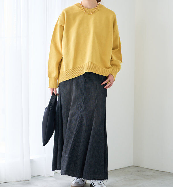  「《リラクシー・体型カバー◎》スポンジヤーンルーズニット」|ニット・セーター|