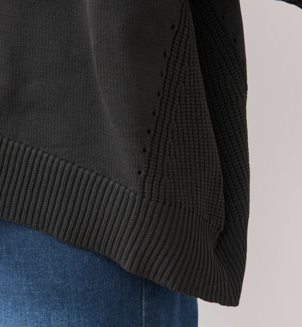  「《リラクシー・体型カバー◎》スポンジヤーンルーズニット」|ニット・セーター|