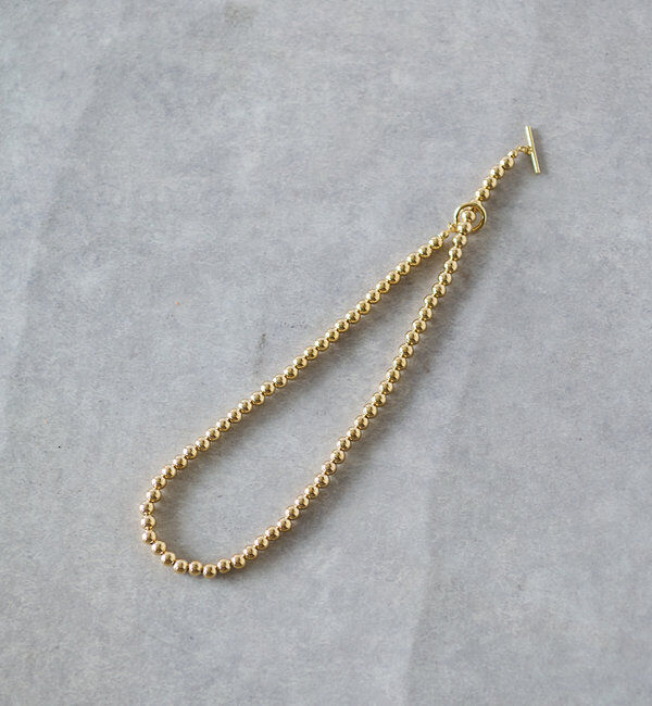  「ボールチェーンマンテルネックレス」|ブローチ・コサージュ|