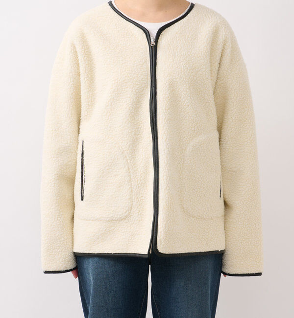  「リバーシブルパイピングボアコート」|その他|