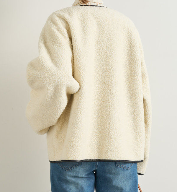  「リバーシブルパイピングボアコート」|その他|