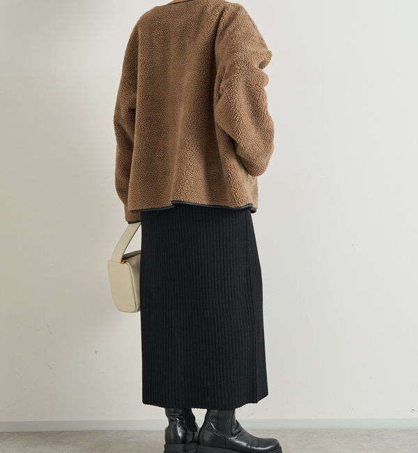  「リバーシブルパイピングボアコート」|その他|