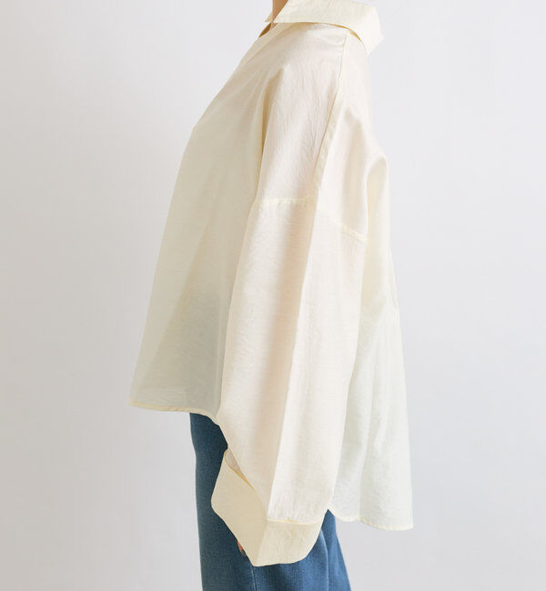  「抜け襟スキッパーシャツ」|シャツ・ブラウス|