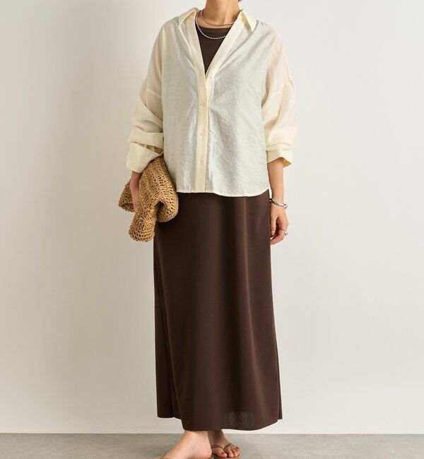  「抜け襟スキッパーシャツ」|シャツ・ブラウス|