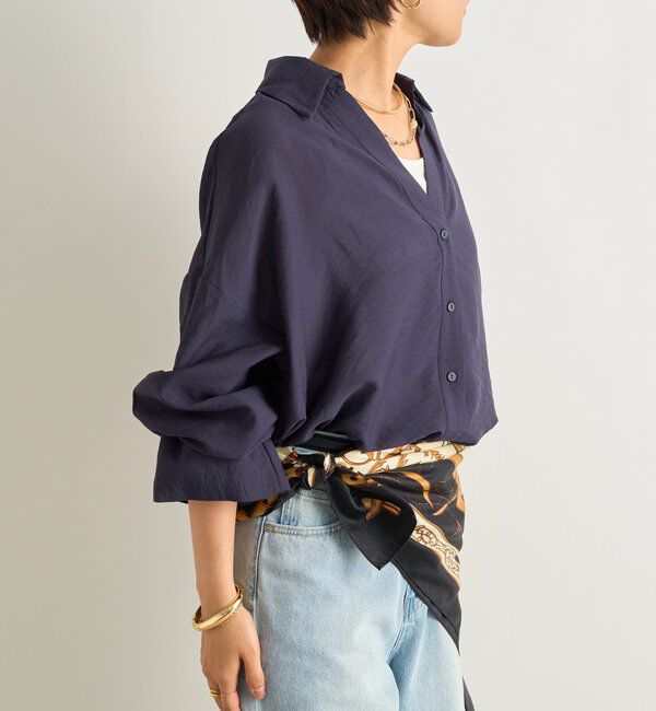  「抜け襟スキッパーシャツ」|シャツ・ブラウス|