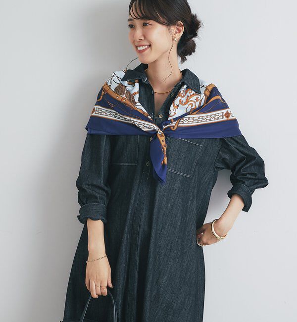  「《着るだけで大人カジュアル》デニムシャツワンピース」|その他|