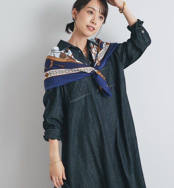  「《着るだけで大人カジュアル》デニムシャツワンピース」|その他|