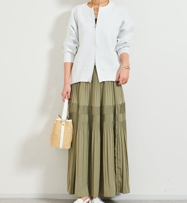  「《オンオフ着回せる》スウェットライクニットカーディガン」|ニット・セーター|