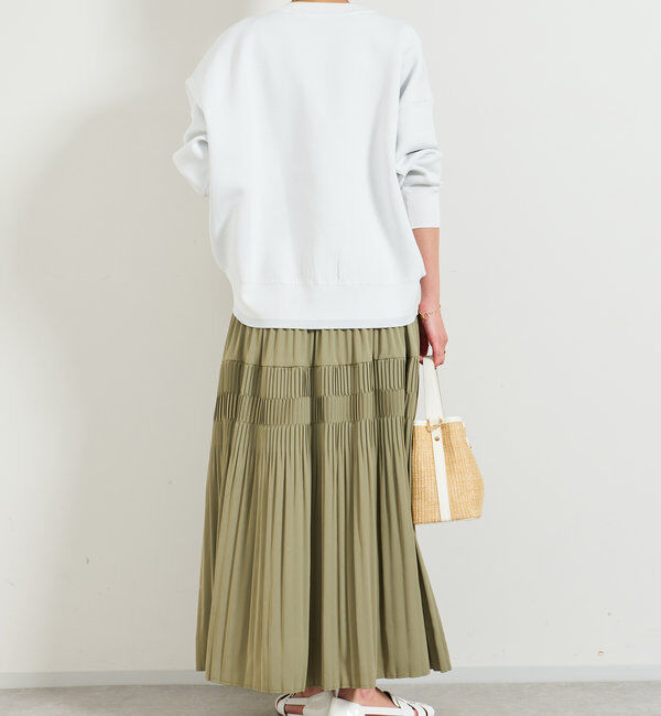  「《オンオフ着回せる》スウェットライクニットカーディガン」|ニット・セーター|