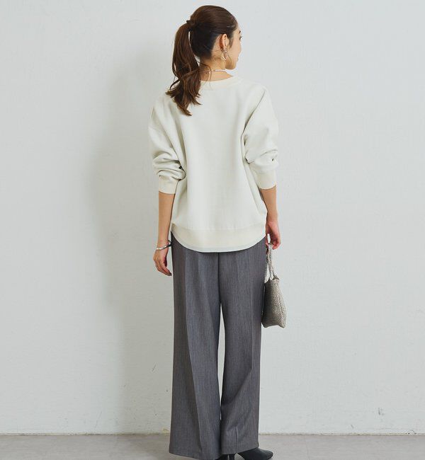  「《オンオフ着回せる》スウェットライクニットカーディガン」|ニット・セーター|