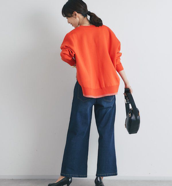  「《オンオフ着回せる》スウェットライクニットカーディガン」|ニット・セーター|