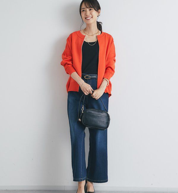  「《オンオフ着回せる》スウェットライクニットカーディガン」|ニット・セーター|