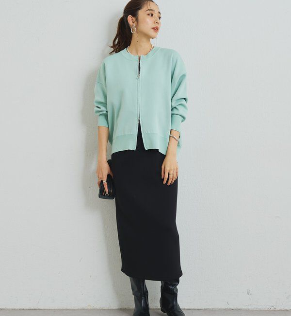  「《オンオフ着回せる》スウェットライクニットカーディガン」|ニット・セーター|