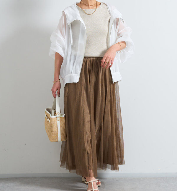  「パターンチュールギャザーフレアスカート」|スカート|