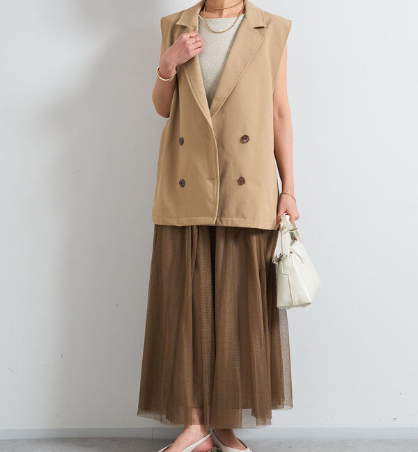  「パターンチュールギャザーフレアスカート」|スカート|