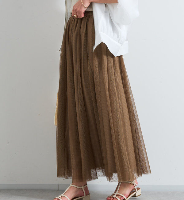  「パターンチュールギャザーフレアスカート」|スカート|