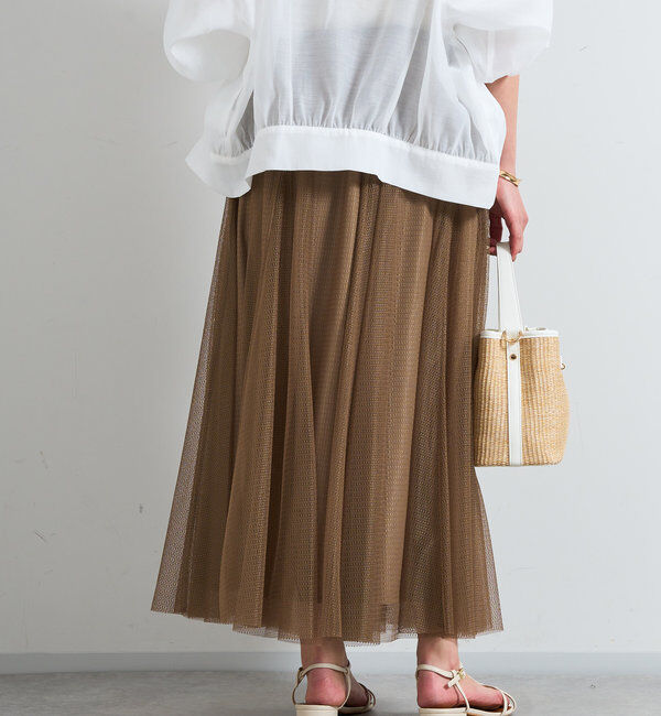  「パターンチュールギャザーフレアスカート」|スカート|