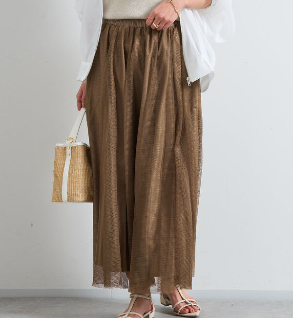  「パターンチュールギャザーフレアスカート」|スカート|